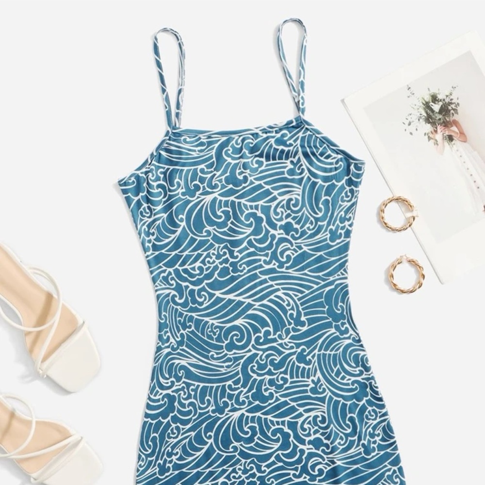 Wave design bodycon